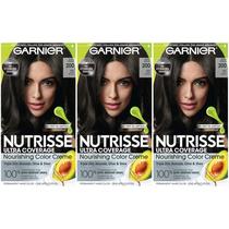 Tintura de cabelo Garnier Nutrisse Ultra Coverage 200 Deep Soft Black