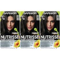 Tintura de cabelo Garnier Nutrisse Ultra Coverage 200 Deep Soft Black