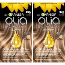 Tintura de cabelo Garnier Olia Permanente Sem Amônia H02 Blonde 2x