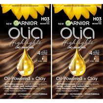 Tintura de cabelo Garnier Olia sem amônia H03 destaca morenas