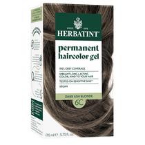 Tintura de cabelo Herbatint 6C Dark Ash Blonde 170 ml vegana sem amônia