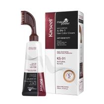 Tintura de cabelo Karseell Easy Comb-In Color para homens 80 ml preta