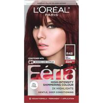 Tintura de cabelo L'Oreal Paris Feria R48 Red Velvet, pacote com 1