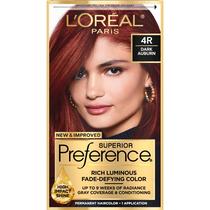 Tintura de Cabelo L'Oréal Paris Superior Preference 4R - Castanho Escuro Auburn