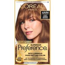 Tintura de cabelo L'Oreal Paris Superior Preference 6AM Light Amber Tintura de cabelo L'Oreal Paris Superior Preference 6AM Light Amber