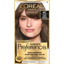Tintura de cabelo L'Oreal Paris Superior Preference 6C Cool Light Brown Tintura de cabelo L'Oreal Paris Superior Preference 6C Cool Light Brown