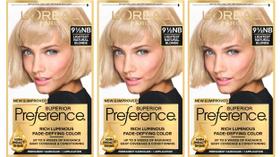 Tintura de cabelo L'Oreal Paris Superior Preference 9,5 NB (pacote com 3) Tintura de cabelo L'Oreal Paris Superior Preference 9,5 NB (pacote com 3)
