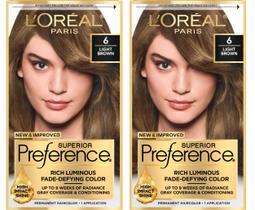 Tintura de cabelo L'OREAL PARIS Superior Preference Castanho Claro 6 Tintura de cabelo L'OREAL PARIS Superior Preference Castanho Claro 6