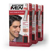 Tintura de Cabelo Masculina A-55 - Preto Real - Fácil de Pentear (3 Unidades) Tintura de Cabelo Masculina A-55 - Preto Real - Fácil de Pentear (3 Unidades)
