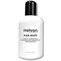 Tintura de cabelo Mehron Makeup Hair White Lavável 133mL