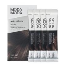Tintura de cabelo MODA MODA, coloração aquosa, marrom escuro, 10 ml, 4 pacotes Tintura de cabelo MODA MODA, coloração aquosa, marrom escuro, 10 ml, 4 pacotes