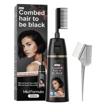 Tintura de cabelo Nukisa Permanent Black 200 ml com cobertura 100% cinza