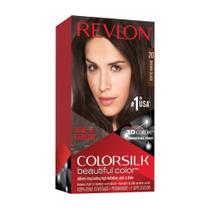 Tintura de cabelo Revlon ColorSilk 20 Brown Black Pacote com 9