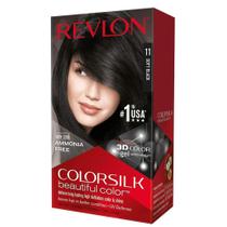 Tintura de cabelo Revlon ColorSilk Beautiful Color Soft Black x12