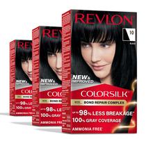 Tintura de cabelo Revlon ColorSilk com Bond Repair Complex 10 Black Tintura de cabelo Revlon ColorSilk com Bond Repair Complex 10 Black