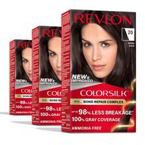Tintura de cabelo Revlon ColorSilk com Bond Repair Complex 20 marrom preto Tintura de cabelo Revlon ColorSilk com Bond Repair Complex 20 marrom preto