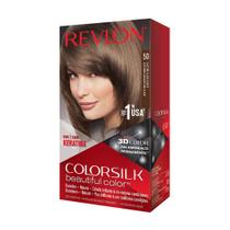 Tintura de Cabelo Revlon ColorSilk - Louro Cinza Claro 50 (Pacote com 3)