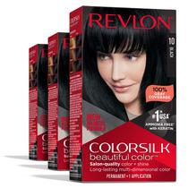 Tintura de Cabelo Revlon Colorsilk Preto - Permanente e 100% Cobertura de Cabelos Brancos