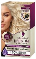 Tintura de Cabelo Schwarzkopf Keratin Blonde Platinum 001 - 1 Aplicação Tintura de Cabelo Schwarzkopf Keratin Blonde Platinum 001 - 1 Aplicação