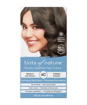 Tintura de cabelo Tints of Nature Medium Ash Brown 130 ml, capa 100% cinza Tintura de cabelo Tints of Nature Medium Ash Brown 130 ml, capa 100% cinza