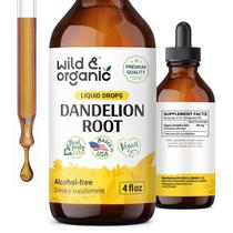Tintura de limpeza de fígado de dente-de-leão selvagem e orgânica 120mL