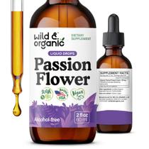 Tintura de maracujá silvestre e orgânica 60 ml, suporte feminino