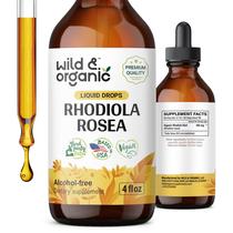 Tintura de Rhodiola Rosea selvagem e orgânica 120 ml para ajudar o humor