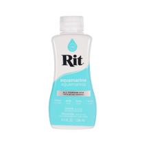 Tintura de tecido líquido Rit Dye Aquamarine 240 ml para roupas Tintura de tecido líquido Rit Dye Aquamarine 240 ml para roupas