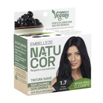 Tintura em Pó Pequena 1.7 Jamelão - Preto Azulado - Natucor
