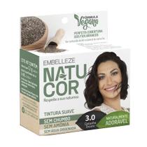Tintura em Pó Pequena 3.0 Natucor Extrato Natural de Chia - Castanho Escuro Tintura em Pó Pequena 3.0 Natucor Extrato Natural de Chia - Castanho Escuro
