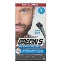 Tintura Gel Grecin 5 Barba, Bigode e Costeleta Castanho 28g
