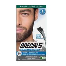 Tintura Gel Grecin 5 Barba, Bigode e Costeleta Castanho Escuro 28g