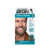 Tintura Grecin Barba e Bigode M-80 Castanho Claro Tintura Grecin Barba e Bigode M-80 Castanho Claro