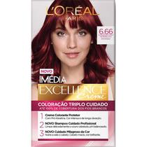 Tintura Imedia Coloração Creme Vermelho Intenso 666
