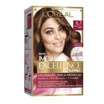 Tintura Imédia Excellence Creme L'Oréal 6.7 Chocolate Puro