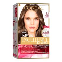 Tintura Imedia Excellence Creme N5.1 Castanho Claro Acinzentado