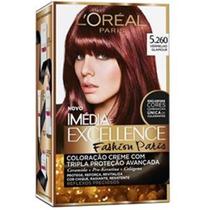 Tintura Imédia Excellence LOréal Fashion Paris 5.260 Vermelho Glamour