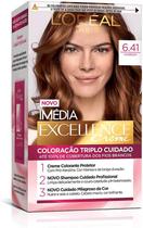 Tintura Imedia Loréal 6.41 Marrom