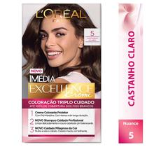 Tintura L'Oreal Imedia Excellence Creme Nº 5 Castanho Claro