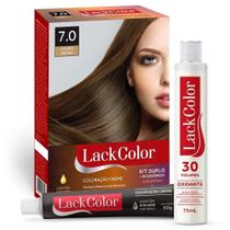 Tintura Lack Color Kit 7.0 Louro Medio 2 Unidades