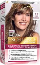 Tintura Loreal Imédia Excellence 7.1 Louro Acinzentado