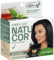 TINTURA NATUCOR 1.0 PRETO NATURAL CONFIANTE - Coloração Capilar