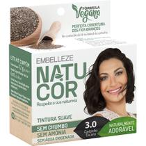 TINTURA NATUCOR 3.0 CASTANHO ESCURO - Tonalizante Vegano