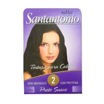 Tintura para Cabelo 2 Preto Suave 1,30g - Tablet Santantonio