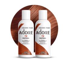 Tintura para cabelo Adore Semi Permanent 072 Paprika Brown (120 mL) x2