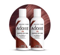 Tintura para cabelo Adore Semi Permanent 076 Cobre Brown 118 mL (x2)