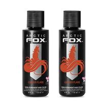 Tintura para cabelo Arctic Fox Ginger Flare Orange 118 ml (pacote com 2) Tintura para cabelo Arctic Fox Ginger Flare Orange 118 ml (pacote com 2)