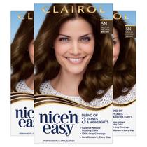 Tintura para cabelo Clairol Nice'n Easy 5N Castanho Médio Neutro x3