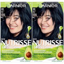 Tintura para cabelo Garnier Nutrisse Creme Nutritivo 22 Azul Intenso Preto