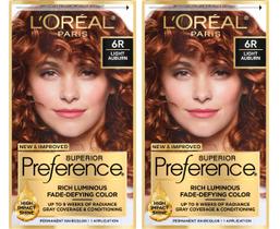 Tintura para cabelo L'Oreal Paris Superior Preference Light Auburn 6R Tintura para cabelo L'Oreal Paris Superior Preference Light Auburn 6R